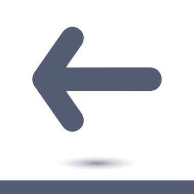 Ok simgesi. Kara navigasyonu için işaretçi yönünü.