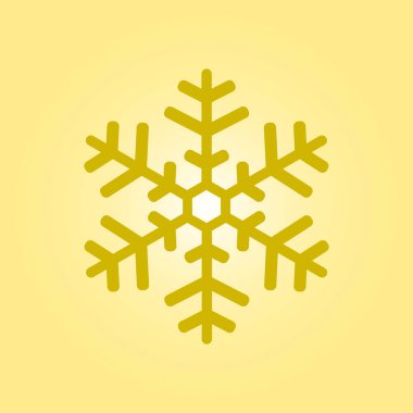 Kar tanesi simgesi. Yılbaşı Dekorasyonu. Tüm Noel ve yeni yıl kutlamak için.