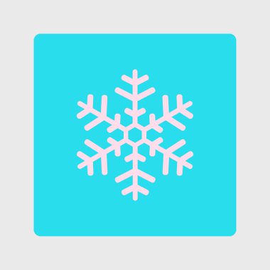 Kar tanesi simgesi. Yılbaşı Dekorasyonu. Tüm Noel ve yeni yıl kutlamak için.