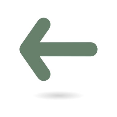 Ok simgesi. Kara navigasyonu için işaretçi yönünü.