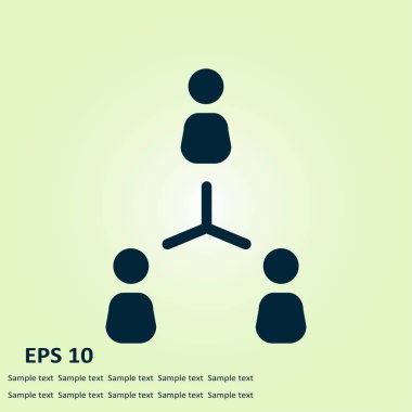 İletişim kavramı, vektör çizim basit simgesi