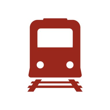 Tren simgesi. Metro sembolü. Tren istasyonu işareti.