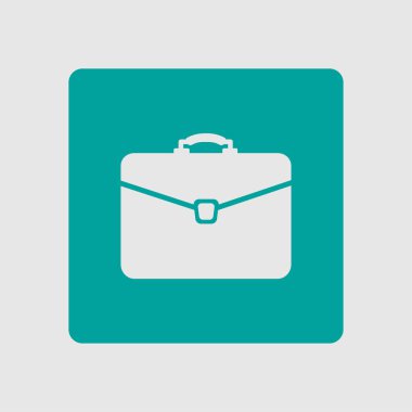 Evrak çantası ikonu, vektör illüstrasyonu. düz tasarım biçimi. 