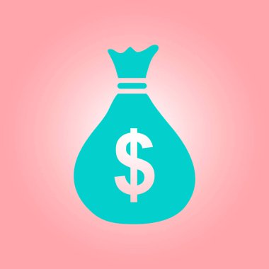 Doları Usd para birimi simgesi. Düz tasarım stili. 