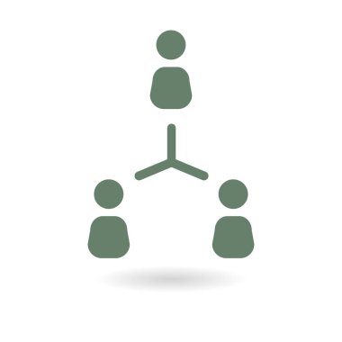 İletişim kavramı, vektör çizim basit simgesi