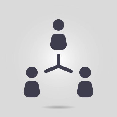 İletişim konsepti. Sosyal ağ tek simgesi. Küresel teknoloji İş dünyasındaki sosyal bağlantılar ağı.