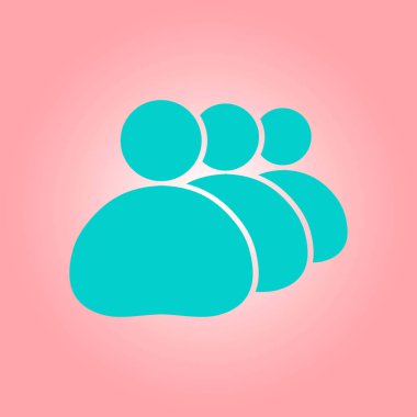 İnsanlar ya da sosyal işareti simgesi. İş en az sosyal gruplar.