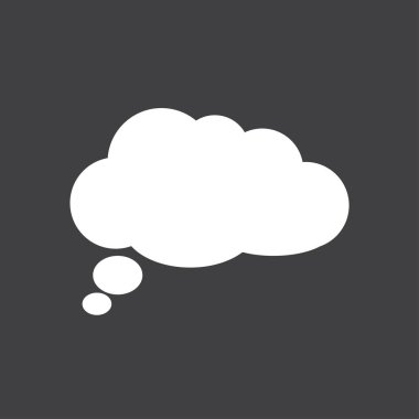 Sohbet düz Icon.Badge tartışma, diyalog, yazışma karakter.