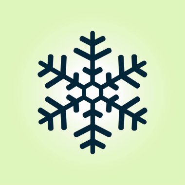 Kar tanesi simgesi. Yılbaşı Dekorasyonu. Tüm Noel ve yeni yıl kutlamak için.