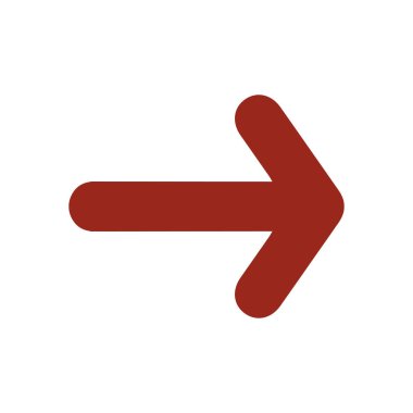 Ok simgesi. Kara navigasyonu için işaretçi yönünü.