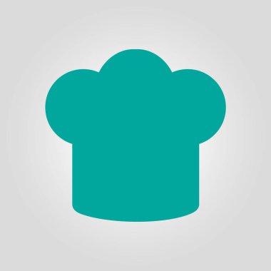 Chef şapka işareti simgesi. Şapka pişirme sembolü.