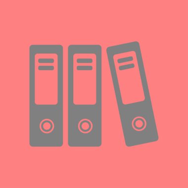 Evrak ve belgeler Office klasörler. Arşiv klasör simgesi. 