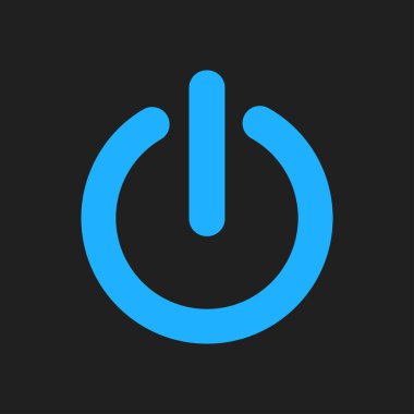 Güç işareti simgesi. Vektör çizim