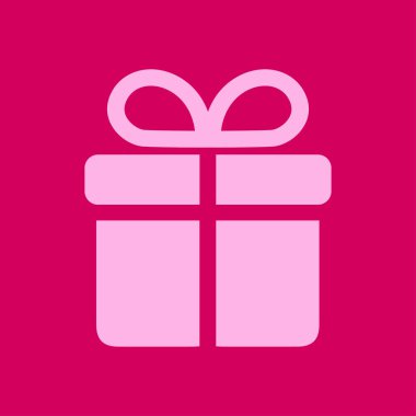 Hediye kutusu simgesi. Hediye - kişisel bir teklif. Hediye paketleri.