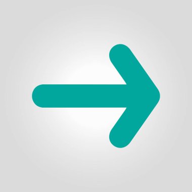 Ok simgesi. Kara navigasyonu için işaretçi yönünü.