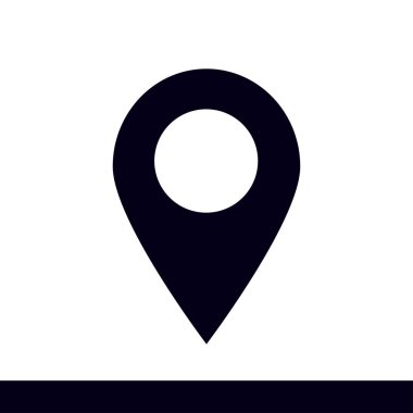 Basit gezinme simgesi, vektör illüstrasyonu