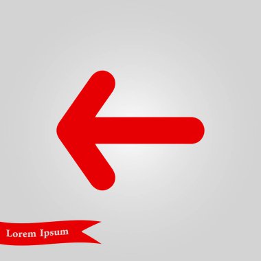 Ok simgesi. Kara navigasyonu için işaretçi yönünü.