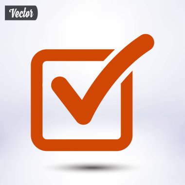 Evet işareti sembolü.