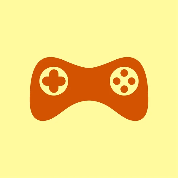 Gamepad Symbol Vektor Flachen Design Stil Joypad Symbol — Stockvektor