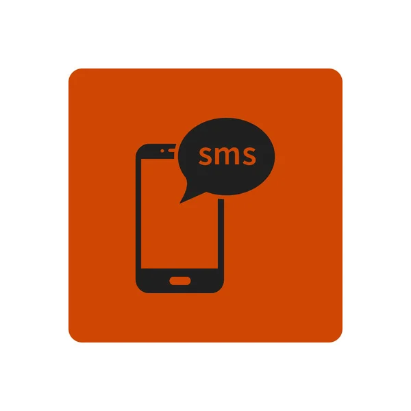 Smartphone Email Sms Pictogram Mobiele Mail Teken Symbool — Stockvector