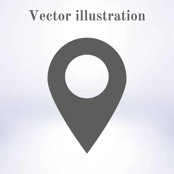 Простая Иконка Навигационного Штифта Векторная Иллюстрация — стоковый вектор