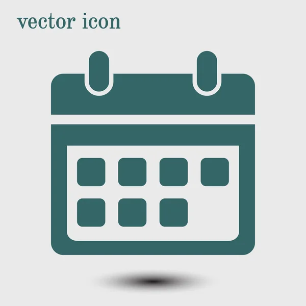 Vektorkalendersymbol Wichtige Daten Unterzeichnen Flacher Designstil — Stockvektor