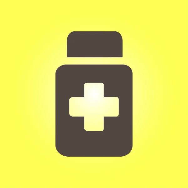 Drugs Sign Icon Pack Pills Flat Design Style — Stock Vector