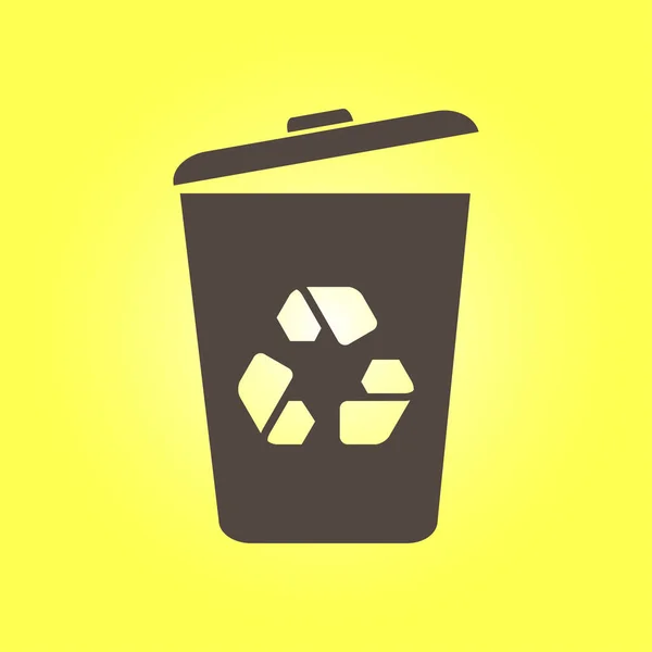Søppel Kan Ikon Slett Flytt Til Trash Rydd Diskettplassen Vektorillustrasjon – stockvektor