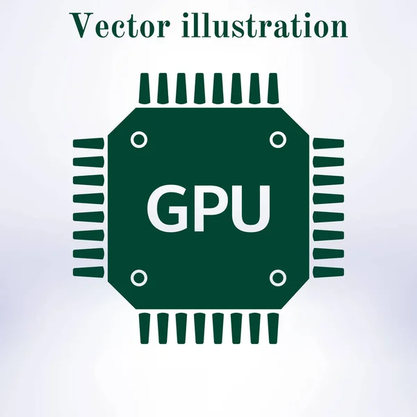 Leiterplattensymbol Technologie Schema Quadratischen Symbol Flacher Designstil — Stockvektor