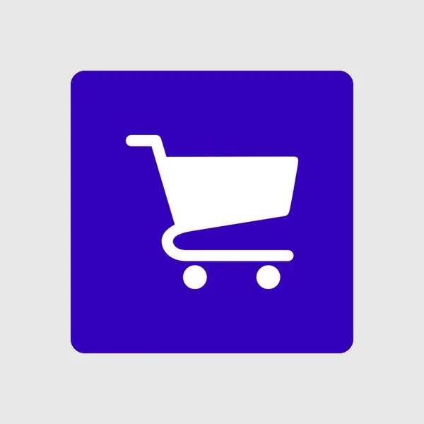 Icono Plano Carta Compras Añadir Producto Carrito — Archivo Imágenes Vectoriales