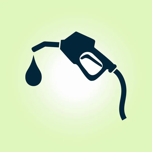 Icono Simple Boquilla Bomba Gasolina Ilustración Del Vector — Vector de stock