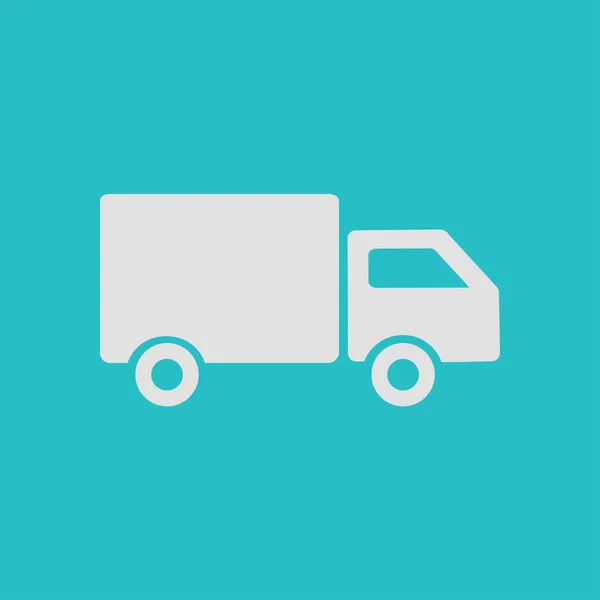 Delivery Truck Sign Icon Cargo Van Symbol Shipments Free Delivery — Stock Vector