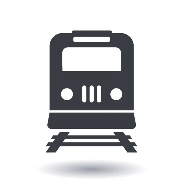 Ícone Comboio Símbolo Metro Estação Ferroviária Sinal — Vetor de Stock