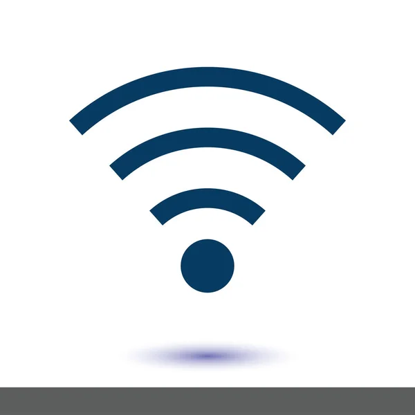 Wifi Symbol Vector Wireless Network Icon Flat Design Style — Stock Vector
