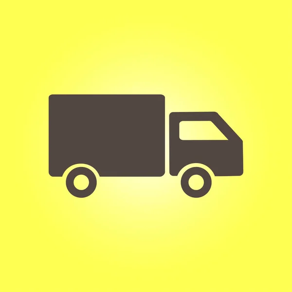 Delivery Truck Sign Icon Cargo Van Symbol Shipments Free Delivery — Stock Vector