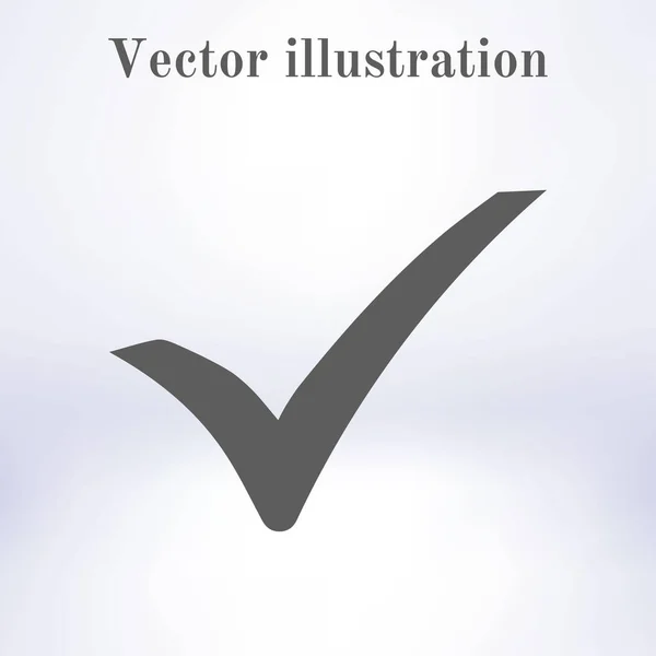 Простая Иконка Галочки Векторная Иллюстрация — стоковый вектор