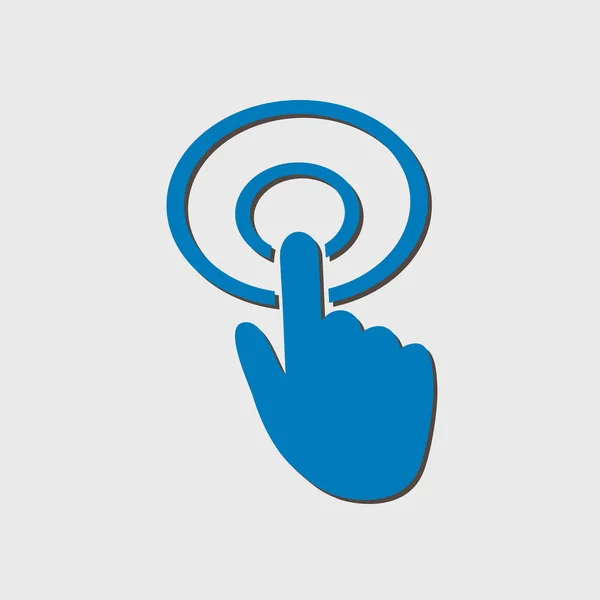 Ручний Значок Курсора Символ Вказівника Руки Сучасна Навігація Інтернету Плоский — стоковий вектор