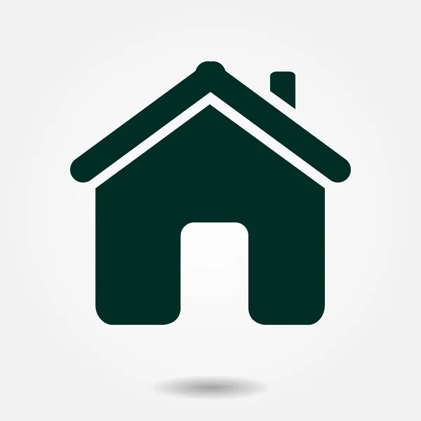 Vector Home Icono Estilo Diseño Plano — Vector de stock