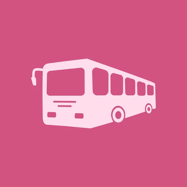 Bus Teken Pictogram Openbaar Vervoer Symbool Platte Ontwerpstijl — Stockvector