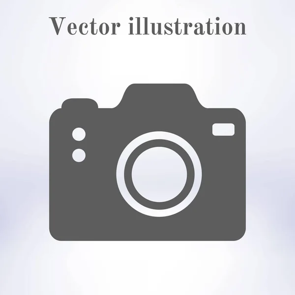 Foto Kamera Symbol Dslr Kamera Zeichen Symbol Digitalkamera Flacher Designstil — Stockvektor