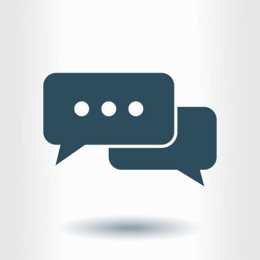 İletişim vektör çizim simgesi. Düz tasarım stili.