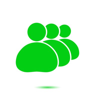 İnsanlar ya da sosyal işareti simgesi. İş en az sosyal gruplar.