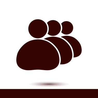 İnsanlar ya da sosyal işareti simgesi. İş en az sosyal gruplar.