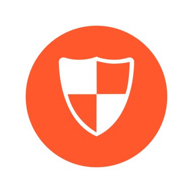 Kalkan kutsal kişilerin resmi. Koruma kavramı. Algılamak ve bilgisayar virüsleri yok etmek için tasarlanmış yazılım.