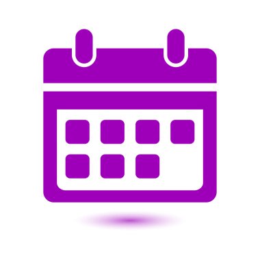 Vektör takvim simgesini. Önemli tarihler işareti. Düz tasarım stili.