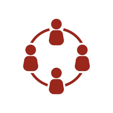 İletişim konsepti. Sosyal ağ tek simgesi. Küresel teknoloji İş dünyasındaki sosyal bağlantılar ağı.