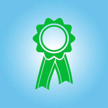  Kurdele simgesi ile rozet. Ödülü rozet şerit erkek ile.