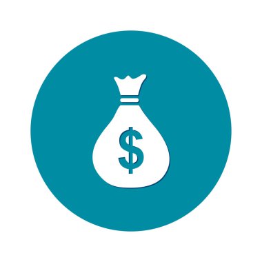 Doları Usd para birimi simgesi. Düz tasarım stili. 