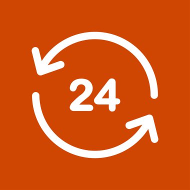 Saat saat etrafında bir gün simgesini açın. Rozet-saat çalışma süresi.