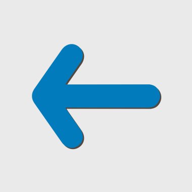 Ok simgesi. Kara navigasyonu için işaretçi yönünü.